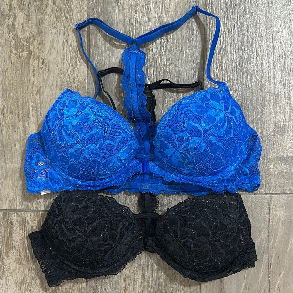 Victoria’s Secret Pink Lace Racerback Push-Up Bras